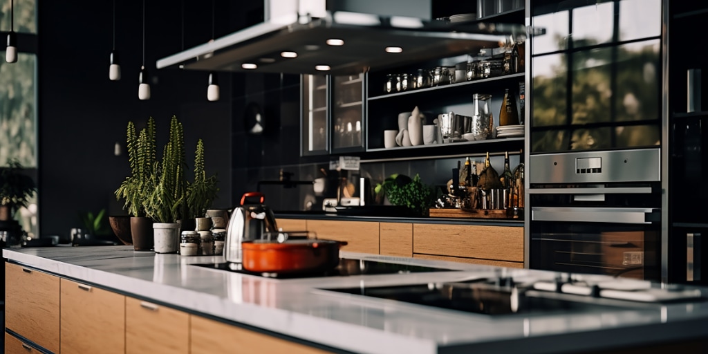 gezellige luxe keuken