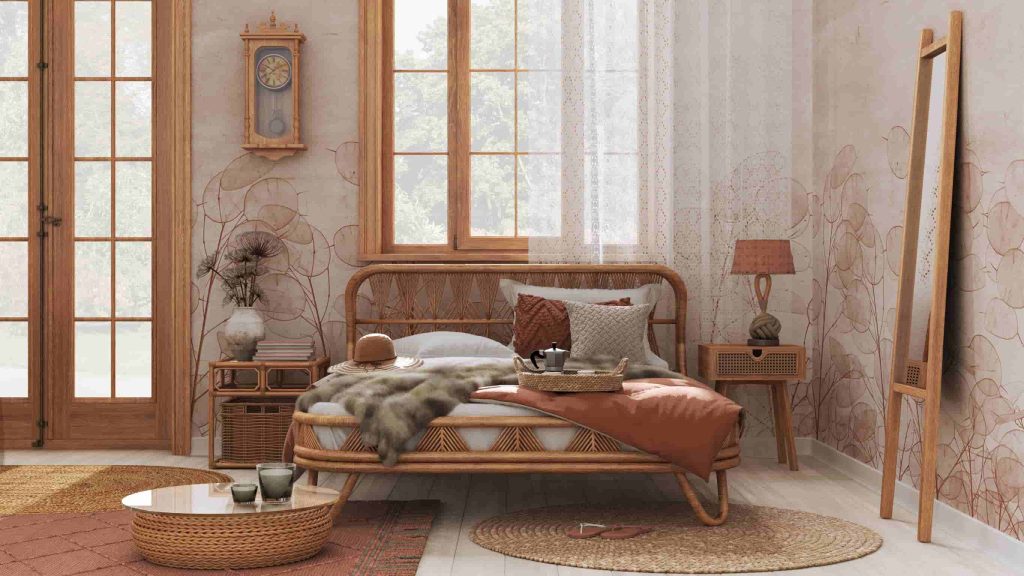 Boho chique Boerderij slaapkamer