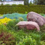 zwerfkeien in tuin