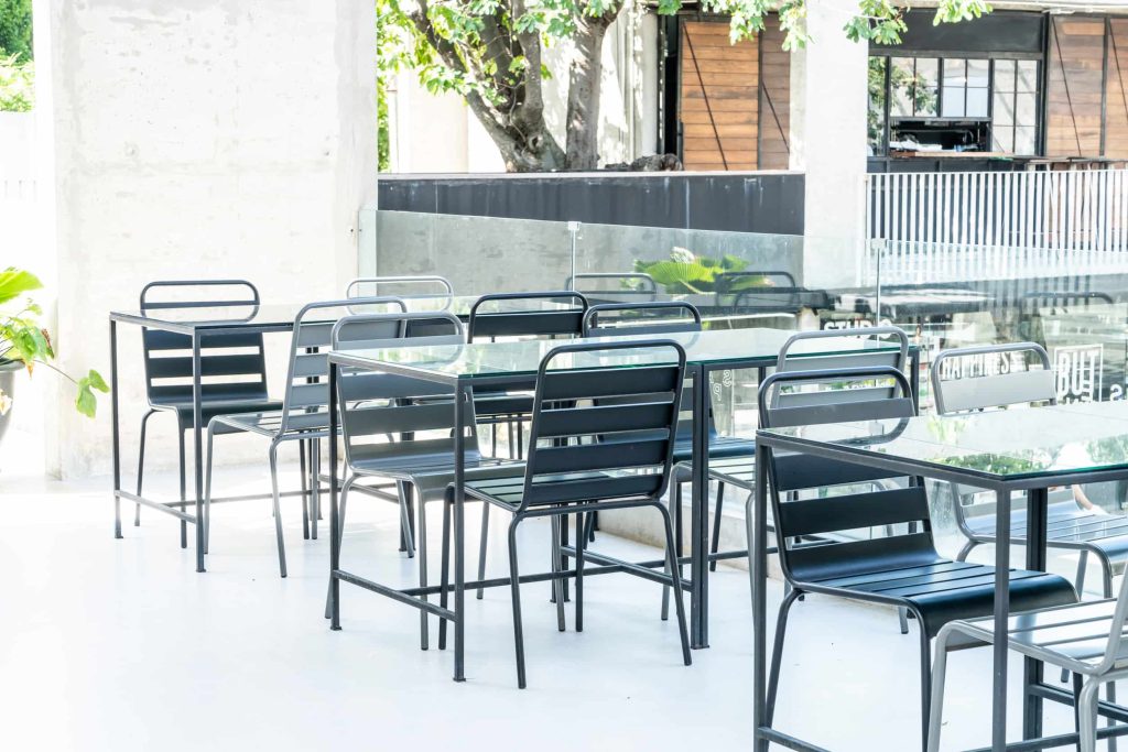 een gietvloer kan binnen, maar ook buiten