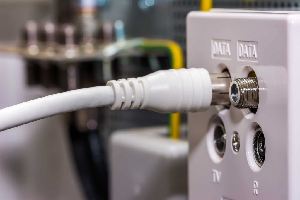 Internetkabelverbinding